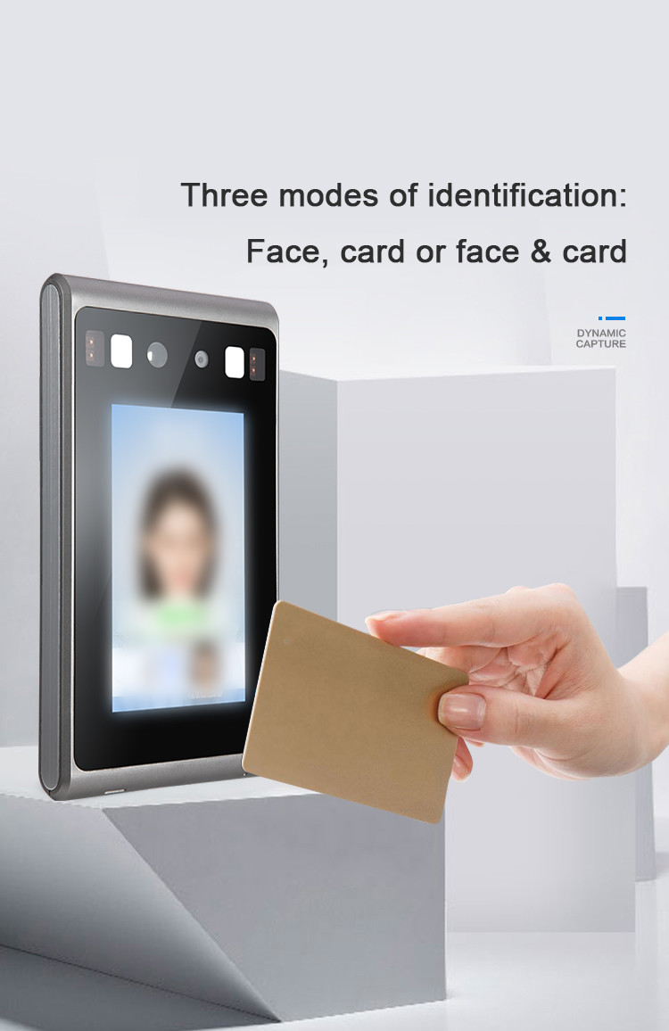 24K White Biometric Attendance System Face Recognition Web Interface