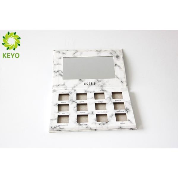 Marbling Style Empty Eyeshadow Palette , 12 Pans Empty Eyeshadow Container