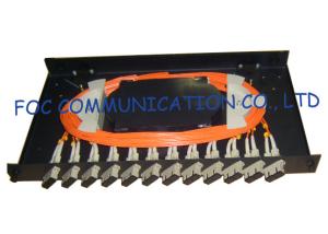 Wholesale Fiber Optic Patch Panel 12Port With SC Multimode Duplex Adapters and Pigtails from china suppliers