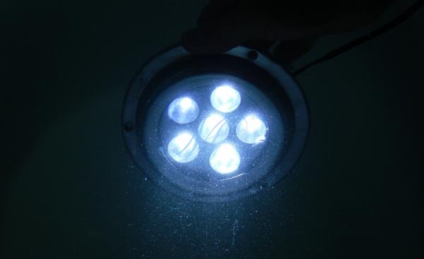 Quality 6X3W LED marine strobe lamp, underwater boat led, dockside led light, ocean light for sale