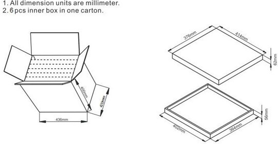 300mm*300mm LED Panel Lights,18W Flat Panel