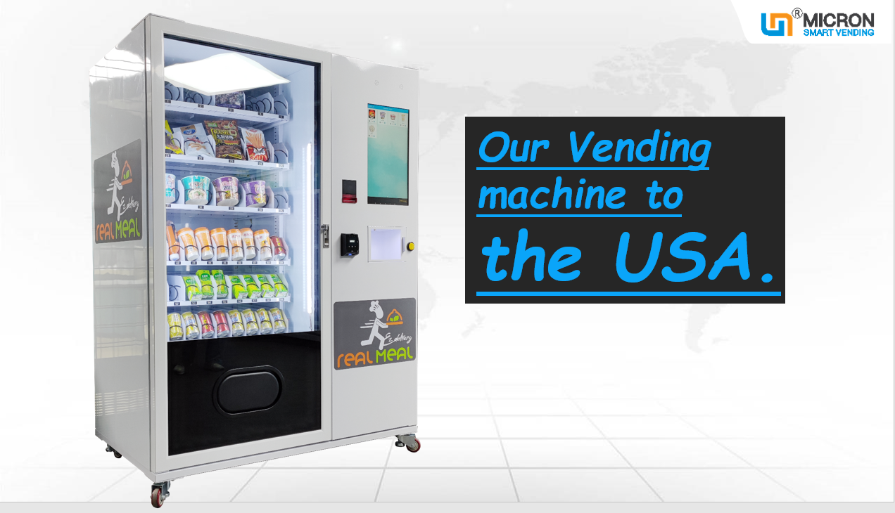 Smart vending machine for snack and drink with E-wallet and touch screen