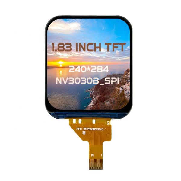 NV3030B Driver IC 240*284 IPS 1.83 TFT LCD 15pin FPC 4-SPI Color LCD Touch Screen Module with High Temperature Resistance