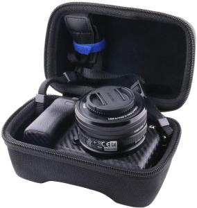 China Shockproof EVA Camera Lens Storage Case Coral Fleece Lining Debossing Logo on sale