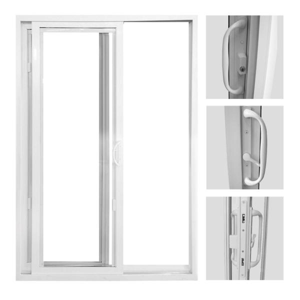 Bifold Vinyl Plastic Sash Windows Coloured Upvc Windows Tempered Glass