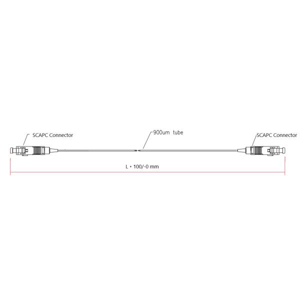 0.9mm Invisible Fiber Optic Patch Cord For FTTH FTTx Network