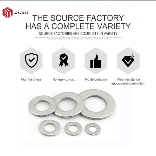 M3 M4 M5 M6 M8 M10 M12 M24 Flat Washer Stainless Steel 304 316 Style FLAT Insepected