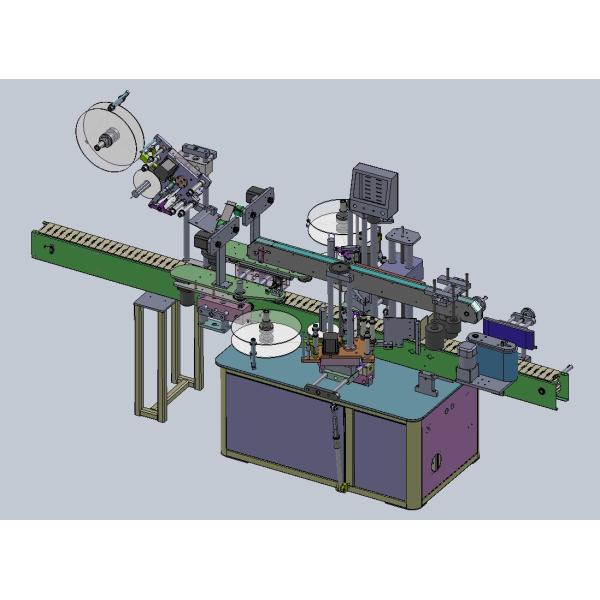 300mm Round Bottle Labeling Machine With Stainless Steel Housing