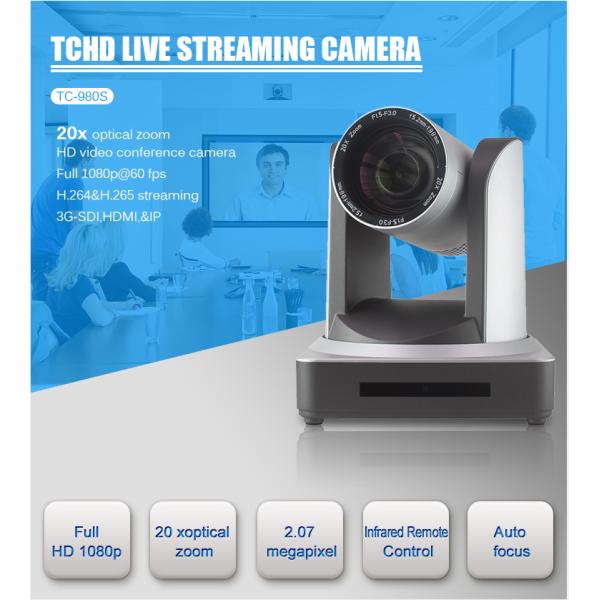 Live Streaming 20x Zoom USB PTZ Camera With HDMI/SDI Output And NDI Support