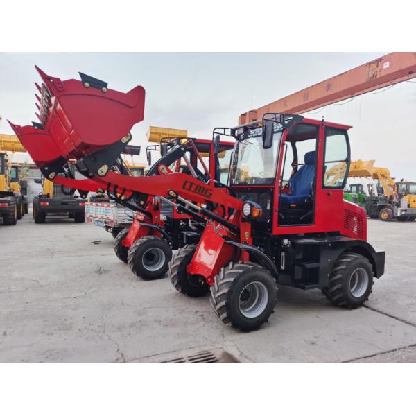 Multi-attachment 0.8 ton compact articulated front bucket wheel loader