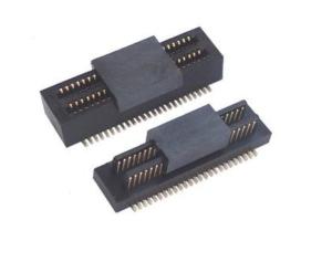 China Pitch 0.5mm Double Slotted Board To Board Connector Male Part With CAP UL Certified on sale