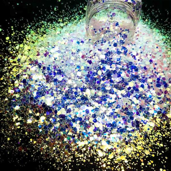 Polyester Christmas Decoration Supplies Free Samples FC FCC F NIB Glitter Mixes Shape and Benefit