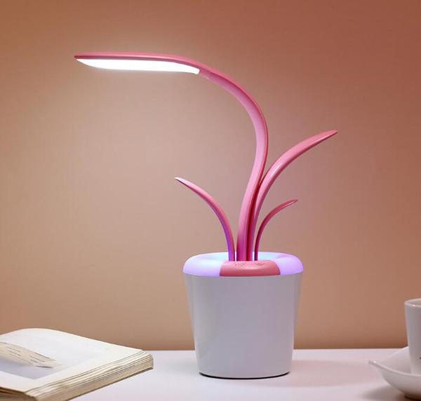 Quality USB Rechargeable LED Desk Eye-protecting Kaffir Lily Reading Lamp For Children for sale