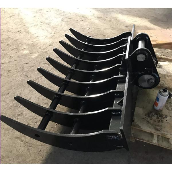 OEM Excavator Brush Rake Excavator Attachment For Land Clearing