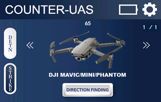 IP55 Handheld Drone Detection Device Support Direction Finding Function With Jammer