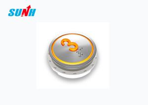 China SUNH Elevator Push Braille Lift Buttons , Lift Push Button With Round Shape on sale