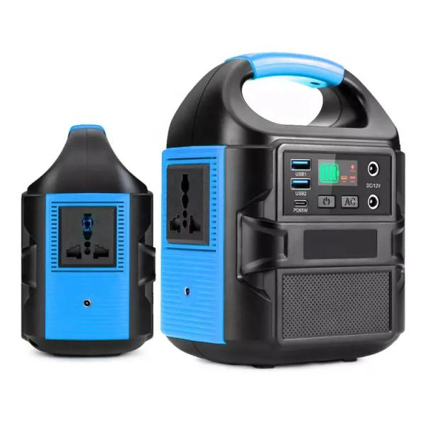 Quality Small Size 100W Mobile Power Station With Solar Panel USB/DC Output for sale