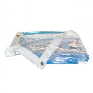 Wholesale Reinforced Edges Rip-Stop Transparent Tarpaulin With Grommets Clear Tarp For Outdoor Patio And Garden Plant from china suppliers