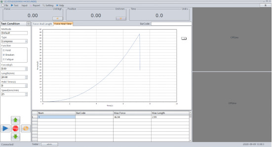 Push And Pull Test Machine For Structural Resistance Strength Testing
