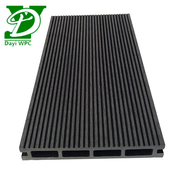 Modern Waterproof Hollow WPC Composite Decking Above 18mm Thickness
