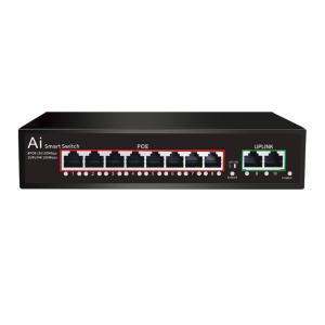 China 8xFE POE + 2FE UPlink UTP Port Power Over Ethernet Switch POE For CCTV IP Cameras on sale