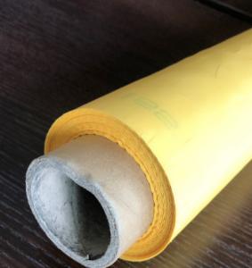China Yellow 100% Polyester Screen Printing Screen Mesh Rolls Customized Width on sale