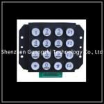 Zinc Alloy Custom Keyboard Pad Transparent Button Password Lock For Public