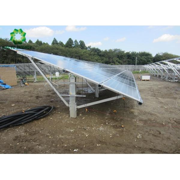 Ground Material Pole Solar Mounting System ,PV Racking System Ground Mount Solar Panel Kits Support