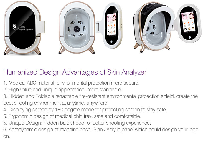 User Friendly Skin Analysis Machine Bath Database Management Function