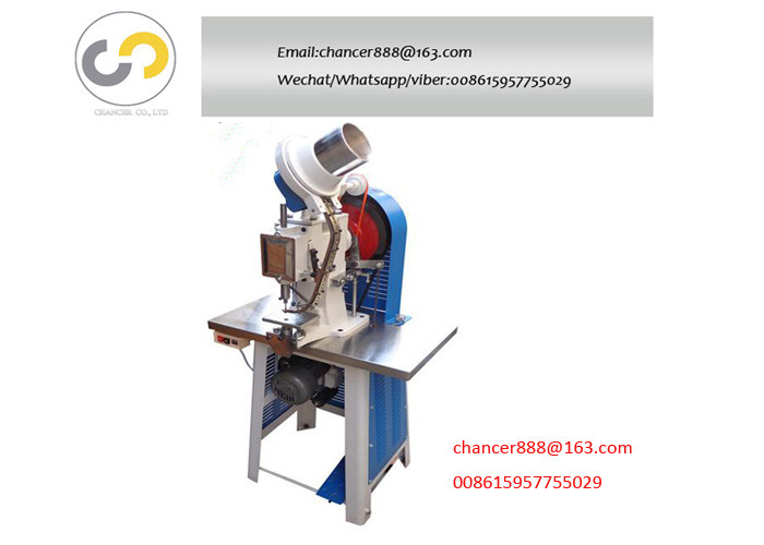 Automatic single side eyeleting machine, one head station eyelet punching machine