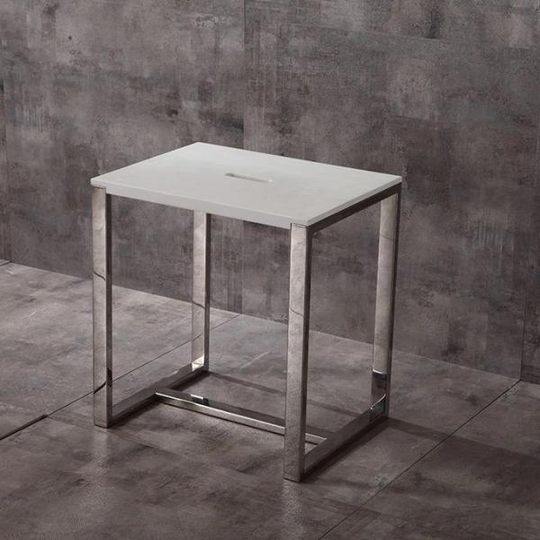 Quality Smooth Bathroom Shower Stool Portable Customized Shape And Color for sale