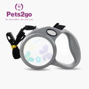 Polyester Webbing Hands Free Retractable Pet Leash