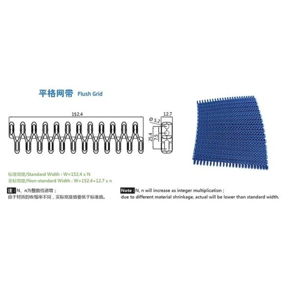 7100 Smart Belt Solution Sideflexing Conveyor Belt