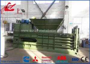China Horizontal Automatic Tie Waste Paper Baler With Conveyor Feeding , Bale Size 1100x1100mm on sale