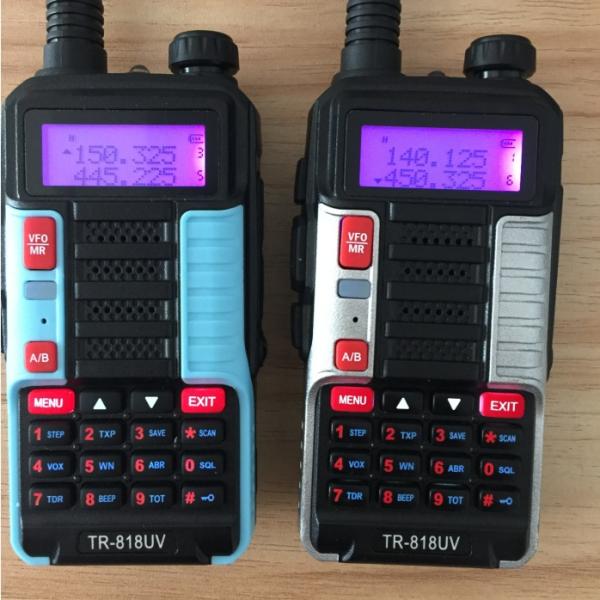 TR-818UV Dual Band Handheld Walkie Talkie 7W 128 Channel Output Power 7W