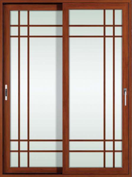 Quality White, red wood 2.0mm profile thickness aluminum sliding glass doors for study room for sale