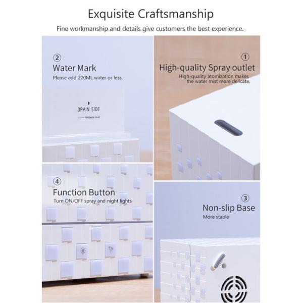 Rubik's Cube Design 220ml Plastic Aroma Diffuser