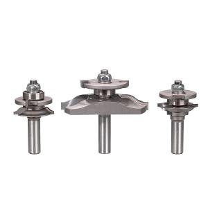 Wholesale Carbide Tipped TCT Router Bit Set 3pcs Raised Panel Router Bit Set from china suppliers