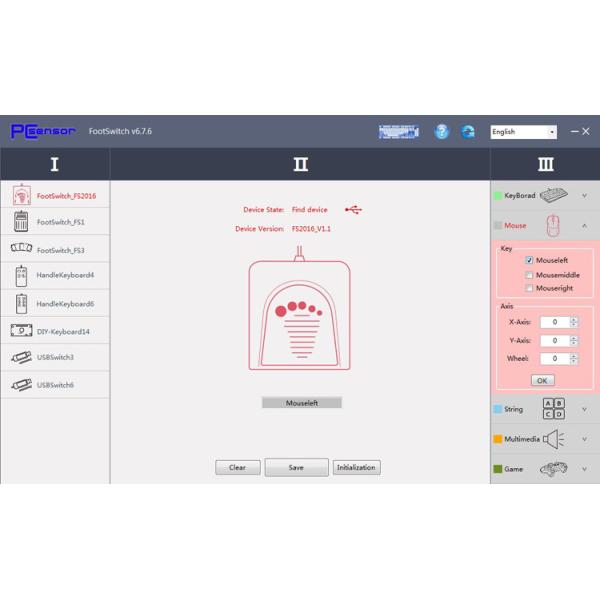 Plastic 5V USB Foot Switch For Laptop Medical Equipment Office Play Game