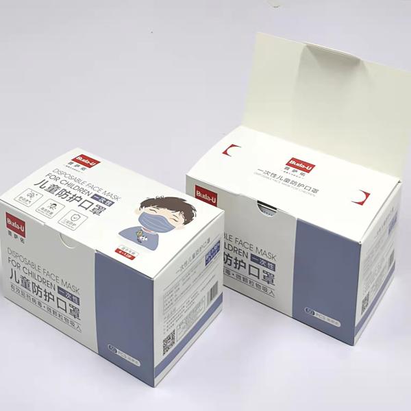 Disposable Kids Disposable Face Mask , Flat Type , Breathable Children Wearing Face Masks