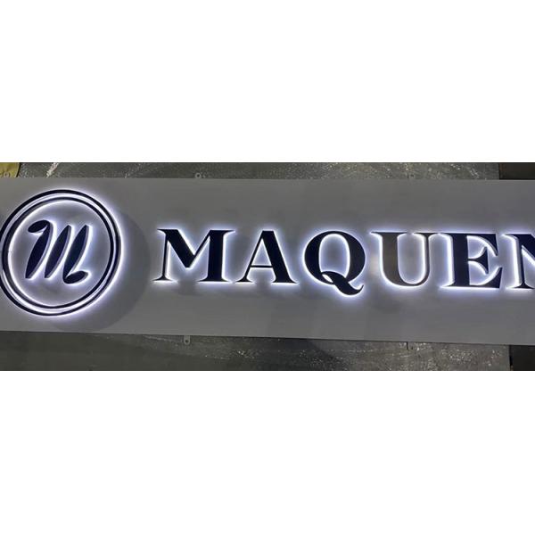 Storefront Backlit Channel Letter Sign Light Enseigne Lumineuse Led Luminoso Letras 3D Steel Led Letters