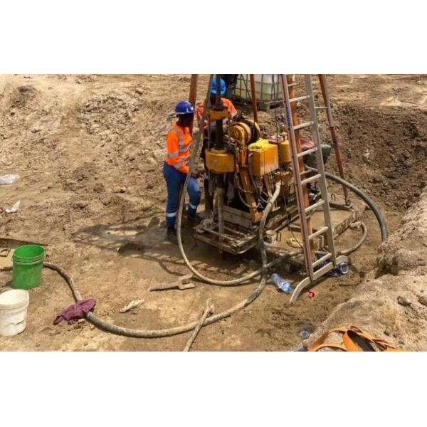 Easy Movement Engineering Drilling Rig For Exploration Coring With 22 HP Horsepower