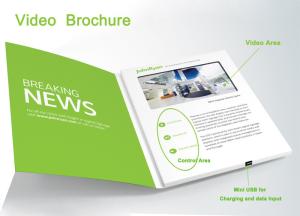 Touch Screen Video Postcard Handmade Support Full Format Video File