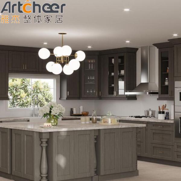 Customized Color Modern Wooden Kitchen Cabinet Set for Durable Kitchen Renovation