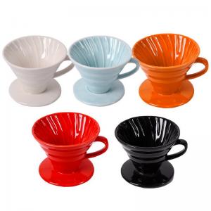 Wholesale Custom Colored Coffee Drip Filter Cup Pour Over Coffee Maker V60 from china suppliers