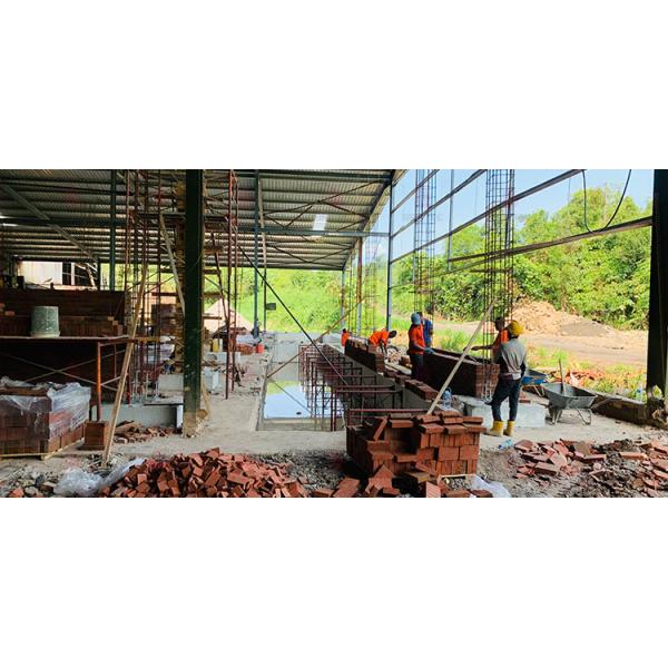 Daily Output of 85 Concrete Construction Showpiece in Enclosed Aging Shed with High Humidity