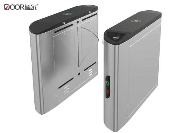 Quality Fingerprint Access Control Flap Barrier Gate With 1200mm Passing Width for sale