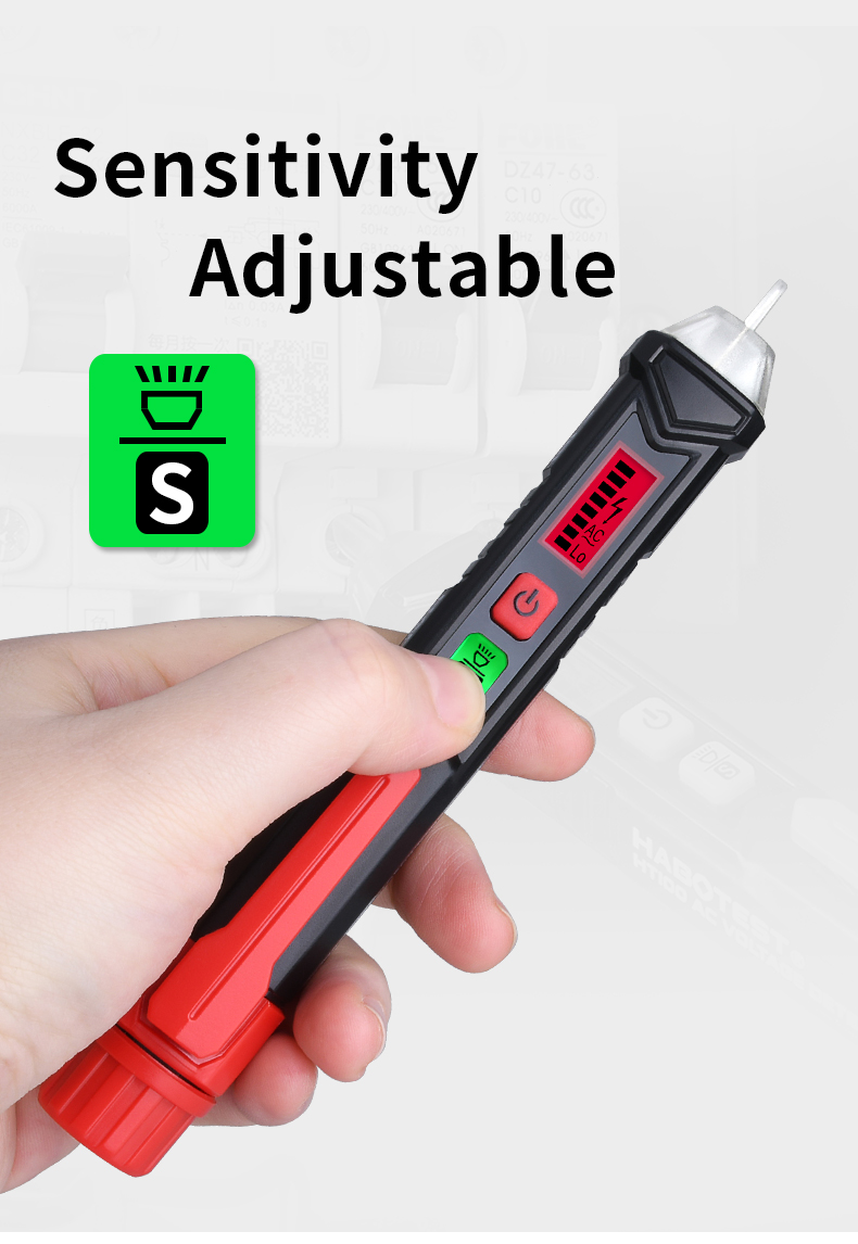 1000V Pen Type Voltage Tester , Adjustable Non Contact Voltage Tester