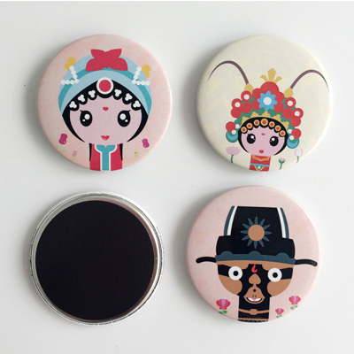 90x65x3mm Tin Photo Magnet Offset Printing For Fridge Decoration