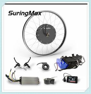 Wholesale 48v1200w high torque brushless hub dc motor ebike kit with brake sensor and color display from china suppliers